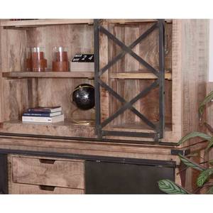 Vandana Autumn Style Large metal, glass and wood <b>sideboard</b> Character 180cm - Product Image 3