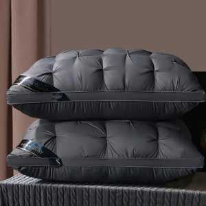 High Quality Bulk OEM Hotel Sleeping <b>Cushion</b> Breathable Soft Fiber Custom Logo Packaging <b>Neck</b> Support Woven Technics-Designed - Product Image 1