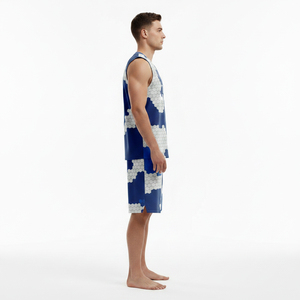 Custom <b>Unique</b> Design High Quality Basketball Uniform Men Quick Dry Wholesale Sports Wear Basketball Uniform - Product Image 3