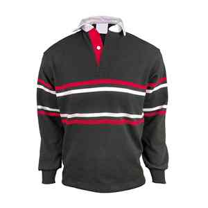 Camiseta de rugby transpirable y suave para hombre, manga larga, personalizada, 100% poliéster, lisa o estampada, transpirable. - Product Image 5