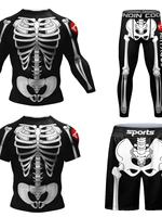Ensemble de rashguard de combat Codylundin Premium pour hommes, manches longues, compression, entraînement MMA BJJ, vêtements de sport, impression par sublimation, UPF50+
