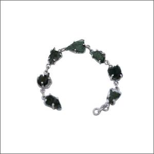 Art Palace Stunning Moldavite Stone 925 Silver <b>Bracelet</b>-<b>Healing</b> & Pretty Jewelry - Product Image 1