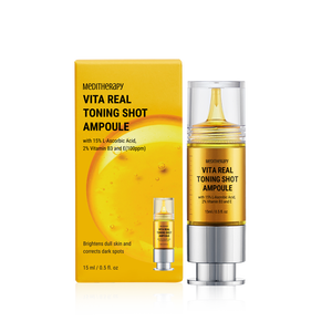 Meditherapy VITA REAL TONING SHOT AMPOULE Líquido para el Cuidado de la Piel Seca Cosméticos Coreanos - Product Image 1