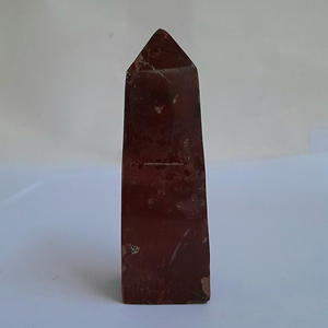 Tour de jaspe rouge d'Indonésie naturelle de haute qualité en gros Taille 95mm Pierres précieuses Artisanat Cristal de guérison - Product Image 2