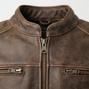 Blouson de moto professionnel en cuir, prêt pour la piste et la route, équipement de protection, manteau de motard en cuir de vachette, couleur personnalisable - Product Image 4