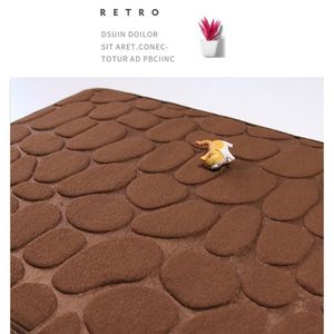 Tappetino da Bagno Antiscivolo in Pile Corallo Blu 3D Goffrato, ad Asciugatura Rapida, Spesso e Super Assorbente - Product Image 2