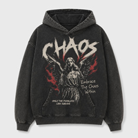 Sweat à capuche unisexe en molleton épais respirant, style streetwear, avec double fermeture éclair, 100% coton, brodé et perlé, idéal pour l'hiver