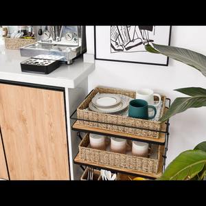 Rustic <b>rectangular</b> seagrass <b>basket</b> Handmade <b>Storage</b> <b>Basket</b> Wholesale eco-friendly Made in Vietnam - Product Image 5