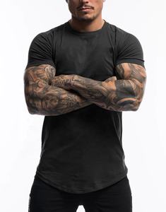 เสื้อยืดแมนส์ยิม พิมพ์ลายโลโก้ด้านหลังแบบกำหนดเอง คุณภาพสูง พิมพ์ดิจิทัล เป็นมิตรกับสิ่งแวดล้อม ผ้าฝ้าย 100% ทรงหลวม ไซส์พลัส สำหรับผู้ชาย - Product Image 2