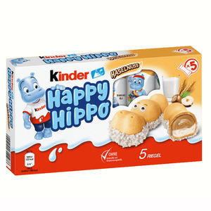 Kin-der HAPPY HIPPO /ORIGINAL/IMPORTADO Ferrero Kin-der Happy Hippo Galletas de Avellana Paquete de 5 Piezas - Product Image 6