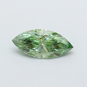 Diamant de laboratoire CVD vert vif fantaisie taille marquise de 0,77 carat, clarté VS1, très bonne finition, pierre précieuse en vrac en stock - Product Image 1