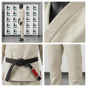 Ensembles d'uniformes de judo de haute qualité, unisexes, en tissu Spandex/Polyester, respirants, à séchage rapide, vêtements d'arts martiaux, uniforme de judo - Product Image 4