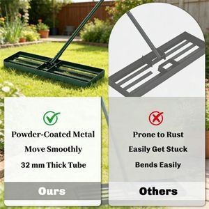 Rastrello Livellante per Prato, Macchina Perforatrice per Livellamento del Terreno, per Giardinaggio e Cura del Paesaggio - Product Image 3