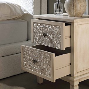 Mueble de Salón Tradicional de Madera Maciza con Diseño Floral Tallado para Uso en el Hogar y Hoteles - Product Image 3