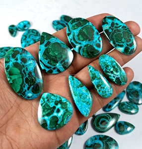 Bán buôn tự nhiên chữa bệnh pha lê cabochons chrysocolla Malachite đá đối với trang sức làm - Product Image 3