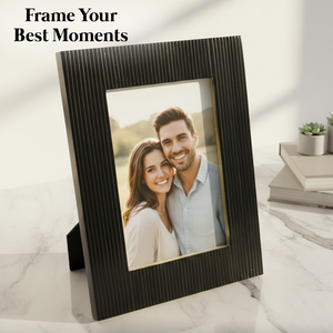 Handcrafted <b>Black</b> Geometric Bone Inlay 4x6 Photo <b>Frame</b> Decorative Wooden Picture <b>Frame</b> for Tabletop Display Luxury Home Decor - Product Image 3