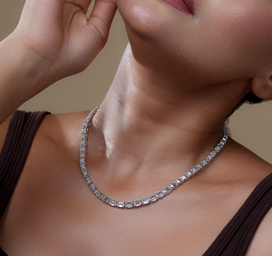 Collar de Diamantes Creados en Laboratorio de Alta Calidad, Cadena de Plata, Collar con Colgante de Lujo, Joyería Fina para Mujer - Product Image 5