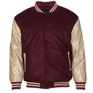 Chaqueta Varsity de Lana para Hombre con Mangas de Cuero, Logotipo Personalizado, al por Mayor, de Alta Calidad y Estilo, Nueva Moda - Product Image 6