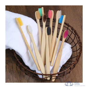 For <b>Toothbrush</b> Wooden Handle Medium Bristles Eco Friendly Reusable <b>Travel</b> Size Oral Care Wholesale Supply From Blue Lotus - Product Image 1