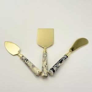 Western Stainless Steel Cheese Cutting <b>Tools</b> Gold Plated with Resin Handle Eco-Friendly Dishwasher <b>Safe</b> for Home Hotel - Product Image 3