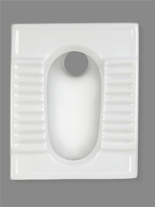 Inodoro Árabe de Cerámica Premium CT de 20 Pulgadas, Inodoro de Taza Baja Montado en el Suelo, a Prueba de Olores, con Descarga por Gravedad, Sanitario Comercial - Product Image 1
