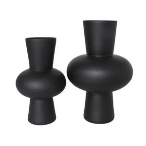 Jarrón de Piso Moderno de Metal Negro, Decorativo de Alta Calidad para Diseño de Interiores del Hogar - Product Image 3