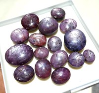 Cabochon rubis étoile naturelle Cabochon en vrac poli à la main vente en gros Reiki Chakra guérison cristal pierres précieuses cabines rubis étoile