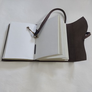 Diario de Cuero, Tamaño A5, Estilo Vintage, Tapa Dura, Encuadernación Cosida con Cierre de Llave, Cuaderno de Escritura Hecho a Mano, Regalo - Product Image 3