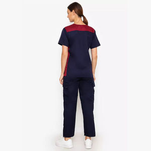 Conjunto de Uniformes Médicos para Mujer al por Mayor, Uniforme de Enfermera con Cuello en V, Ropa de Trabajo para Doctoras de Hospital, Traje Quirúrgico Transpirable y Elástico para Clínica Dental - Product Image 6