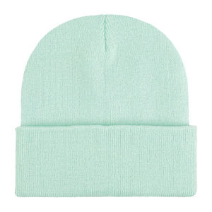 White Unisex <b>Beanie</b> <b>Hat</b> 100% Acrylic Knitted Winter Cap Solid Color Casual Style for Adults 56-58CM Head Circumference - Product Image 4