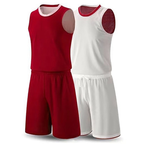 Custom Reversible Basketball Uniform Set Unisex Sleeveless Quick Dry Moisture Wicking 100% Polyester Basketball Jersey and Short - Product Image 4