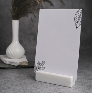 Marble Numbers Card Holder Place Cards White Stone Card Holder Hot Selling Product Marble Card Holder <b>Desk</b> Organizers - Product Image 2