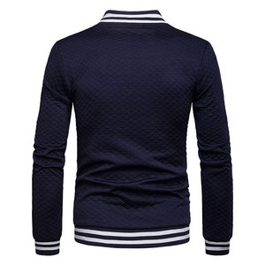 2026 High Quality Low MOQ <b>Letterman</b> <b>Jacket</b> Stand Collar Front Logo Position Customized Printed Winter <b>Jacket</b> for Men OEM Service - Product Image 2