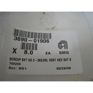 8 AMAT 3690-01906 SCRCAP SKT HD 2-56x3/8L VENT HEX - Equipo y Piezas de Semiconductores de Confianza de Marca Global - Product Image 4