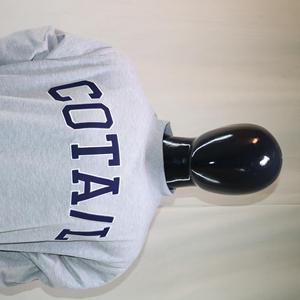 Sudadera COTA con cuello simulado, 450 GSM, nombre personalizado, bordado en aplique, corte holgado, 100% algodón, felpa francesa. - Product Image 4