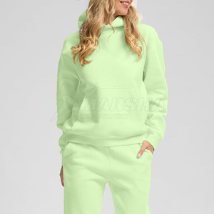 Oversized Long Women's Polyester/Cotton Blend <b>Lightweight</b> Anti-Pilling Breathable Custom Logo Printed Streetwear Winter <b>Hoodie</b> - Product Image 3