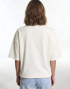 T-shirt décontracté en coton épais tricoté pour femme – Idéal au quotidien - Product Image 1