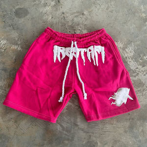 Short en éponge française de haute qualité pour hommes Short personnalisé en coton épais Streetwear Vintage Sun Faded Acid Wash Shorts pour hommes - Product Image 5