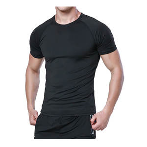 Camiseta Deportiva de Manga Corta para Hombre, Cuello Redondo, Ajustada, de Secado Rápido, Compresión, para Baloncesto, Fútbol, Gimnasio - Product Image 3