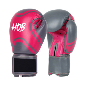 Guantes de Boxeo de Cuero Vacuno con Logotipo Personalizado Estilo Blanco, Cómodos, con Cierre de Gancho y Bucle en los Dedos, Guantes de Alta Calidad - Product Image 2