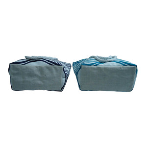 Top Zip Closure Inside Hanging Zip Pocket & Twisted Rope Handle PP Laminated Natural Jute <b>Medium</b> <b>Size</b> West Bengal Beach <b>Bag</b> - Product Image 3