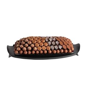 Plateau de service décoratif en plaqué or pour chocolats, idéal pour les mariages et événements, prix imbattable. - Product Image 5