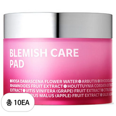 แผ่นเช็ดทำความสะอาดผิวหน้า Isoi Blemish Care ขนาด 110 กรัม 60 แผ่น แพ็ค 10 ชิ้น - Product Image 1