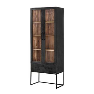 31.5x18x86.5 <b>Black</b> Cabinet <b>Display</b> & China Storage Solution - Product Image 6