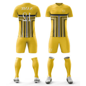 Tenues de football de haute qualité à bas prix, kits toutes saisons, tailles pour jeunes et enfants, respirants, uniformes d'équipe de football, costumes de club, OEM - Product Image 4