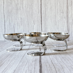Bol décoratif incassable en métal en forme de lingot pour salade, fruits, collations, riz, desserts, yaourts et glaces - Product Image 6