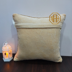 Housse de coussin en velours crème faite à la main, motif perlé de Noël, brodée, style ferme, taie d'oreiller décorative, vente en gros d'usine - Product Image 5