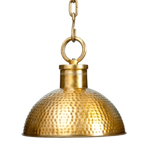Hammered Pendant <b>Light</b> in Brass Finishes - Product Image 1