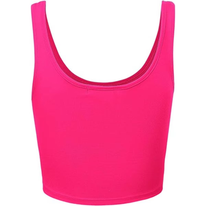 Brassière de sport pour femme en tissu doux et léger, couleur rose, coupe confortable, idéale pour l'entraînement et l'usage quotidien - Product Image 5