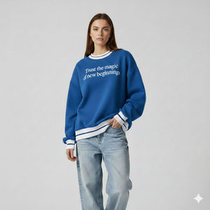 Sweat-shirt élégant pour femme à col montant, coupe décontractée confortable, tissu doux, manches longues et style décontracté polyvalent. - Product Image 6